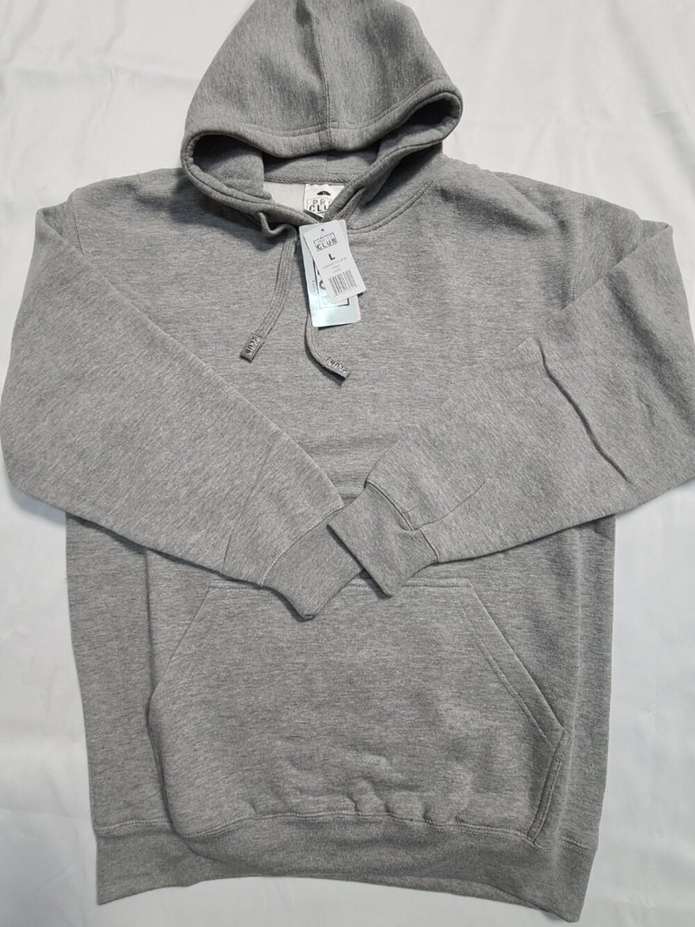 Pro Club Men's Comfort Pullover Hoodie (148), Heather Gray - NEW